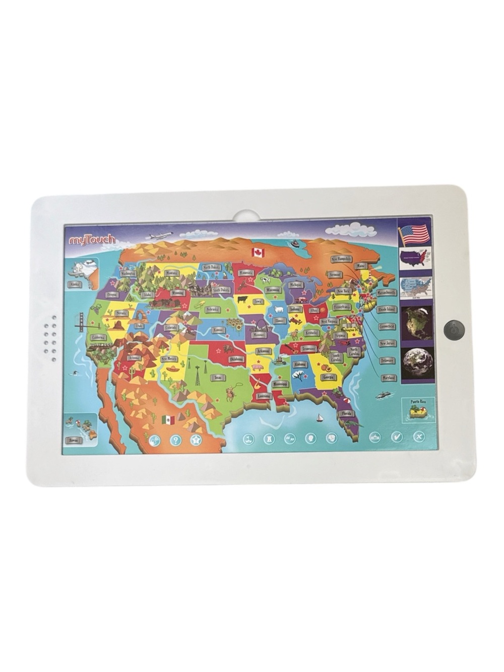 Zanzoon myTouch Interactive USA Map Geography Learning Tablet Kids Size OS
